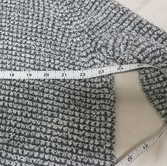 Eileen Fisher100%ORGANIC cotton, open knit cardigan, color gray/white, S… - Picture 6 of 11